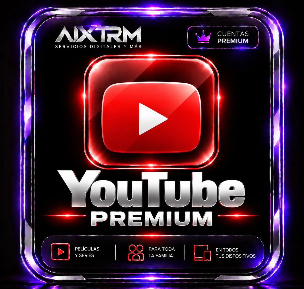 YOUTUBE PREMIUM 1 MES